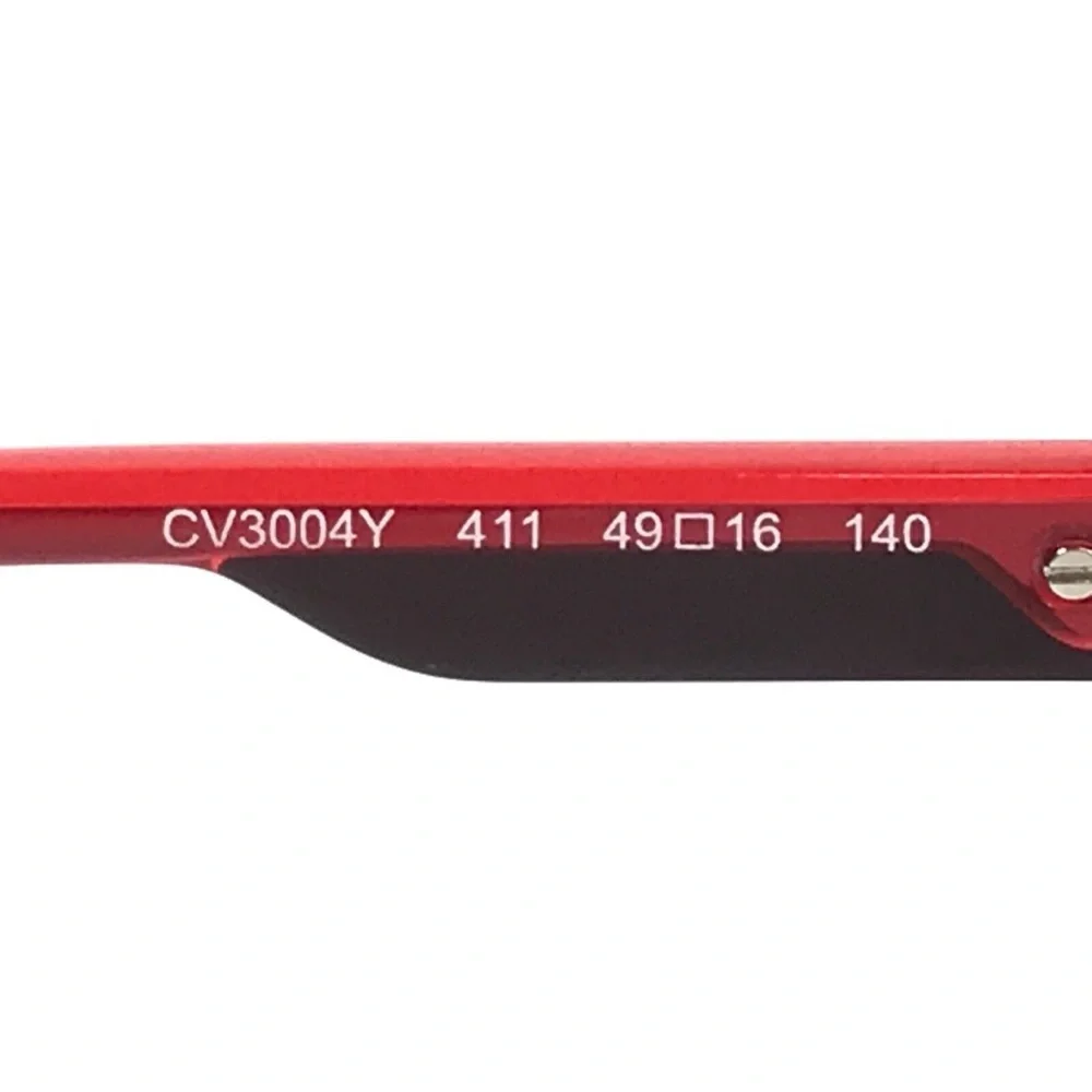 Converse Kids Eyeglasses Frames CV3004Y 411 Matte Black Red Full Rim 49-16-140